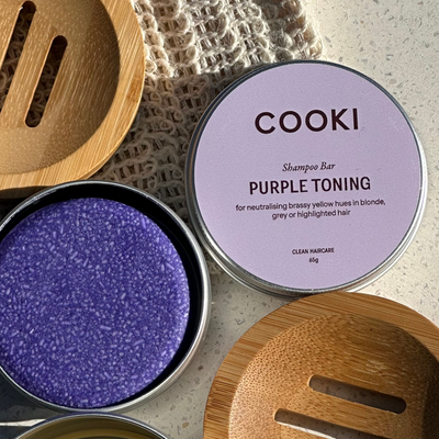 Purple Toning Shampoo Bundle For Grey and Blonde Hair (With Round Dishes)